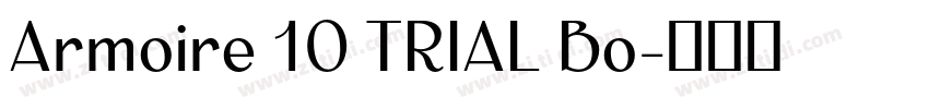 Armoire 10 TRIAL Bo字体转换